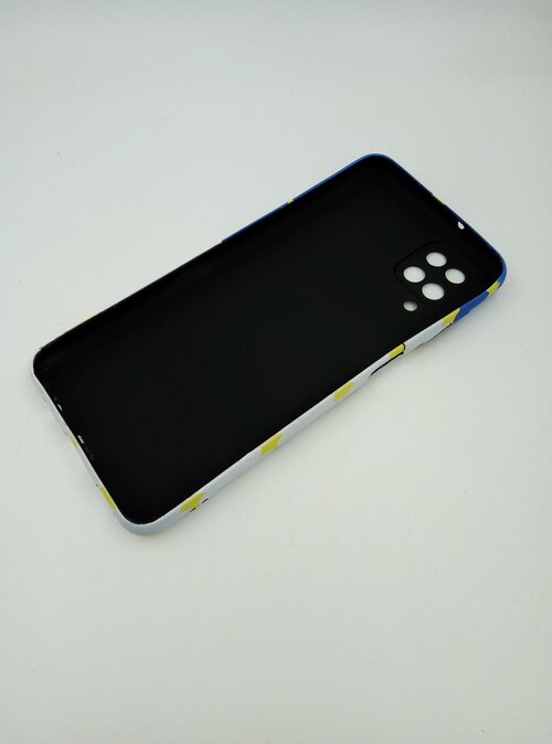 Накладка Apple iPhone 12 бело-синий фосфорный силикон Мульт Микки Маус и звездочки - 3