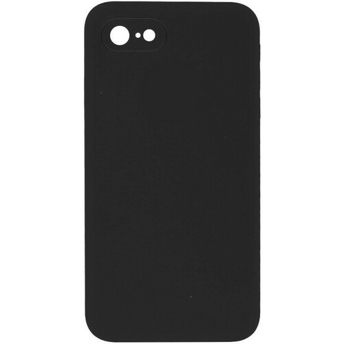 Накладка Apple iPhone 7/8/SE 2020 черный с защитой камеры Silicone Case Full без лого