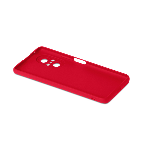 Накладка Huawei Nova 9 SE красный матовый силикон DF Однотонный - 4