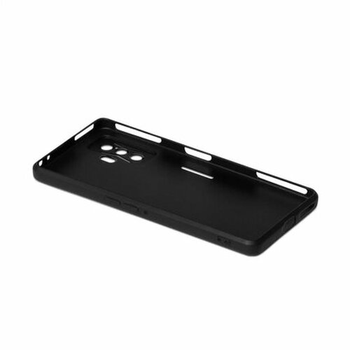 Накладка Xiaomi Poco F4 GT черный матовый силикон DF Однотонный - 3