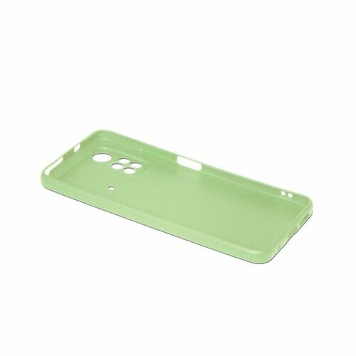 Накладка Xiaomi Poco M4 Pro 4G светло-зеленый матовый силикон DF Однотонный - 3