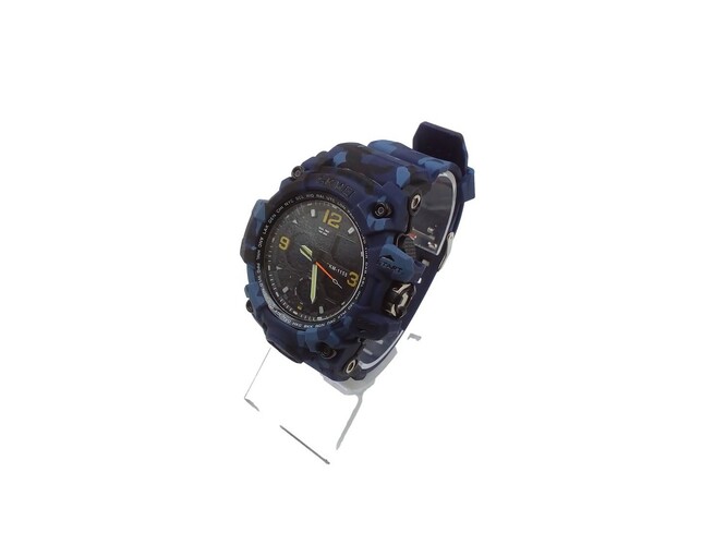 Наручные часы мужские электронные Skmei SKM-1155 камуфляж синий силиконовый ремешок