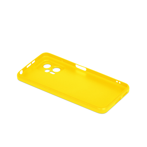 Накладка Xiaomi Poco X4 GT желтый матовый силикон DF - 3