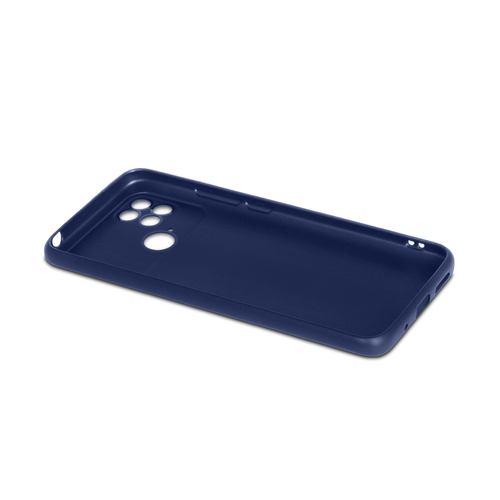 Накладка Xiaomi Poco C40 синий матовый силикон DF - 3