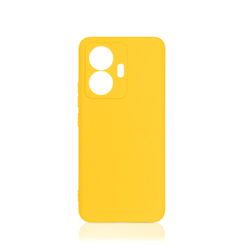 Накладка Vivo T1 желтый матовый силикон DF