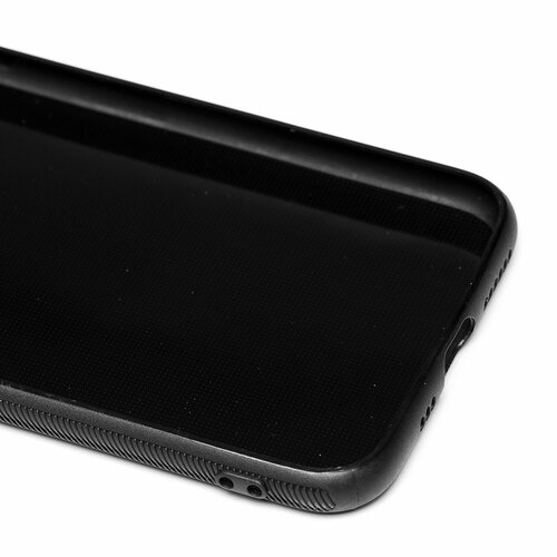 Накладка Apple iPhone 11 Pro черный с защитой камеры силикон Карбон - 6