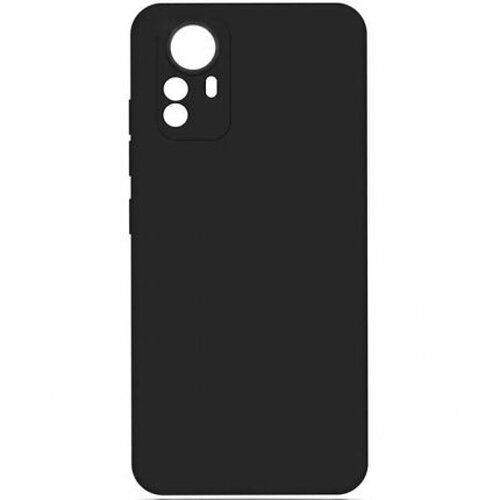 Накладка Xiaomi 12/12X черный матовый с защитой камеры силикон