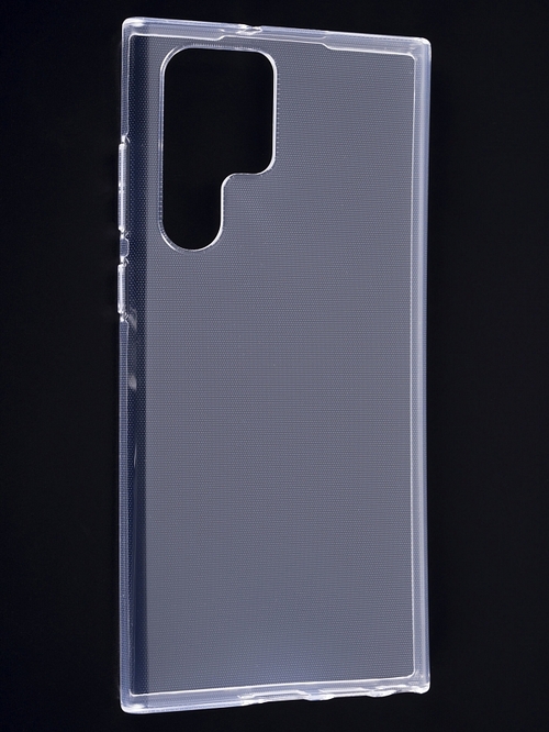 Накладка Samsung S22 Ultra прозрачный (под размер камеры) силикон