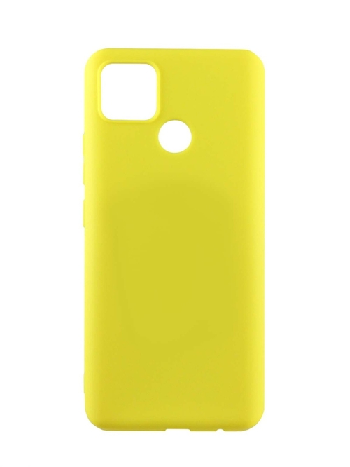 Накладка Realme C25/C25s желтый матовый 1мм силикон LuxCase