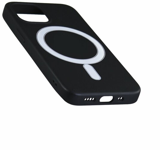 Накладка Apple iPhone 13 Pro черный силикон LuxCase MagSafe - 2