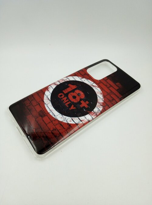 Накладка Xiaomi Redmi 10A/9C/Poco C31 черно-красный винил Рисунки 18+ - 2