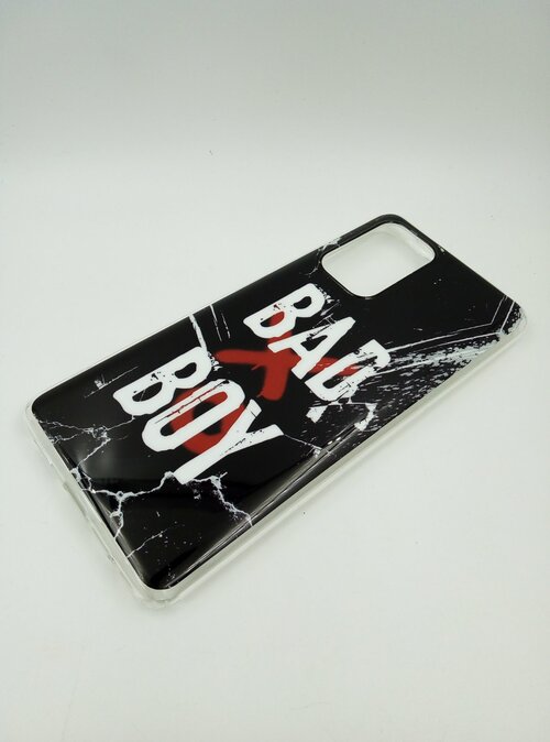Накладка Apple iPhone 14 черно-белый винил Надписи Bad Boy - 2