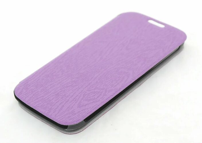Чехол-книжка Samsung A7 2016 фиолетовый горизонтальный