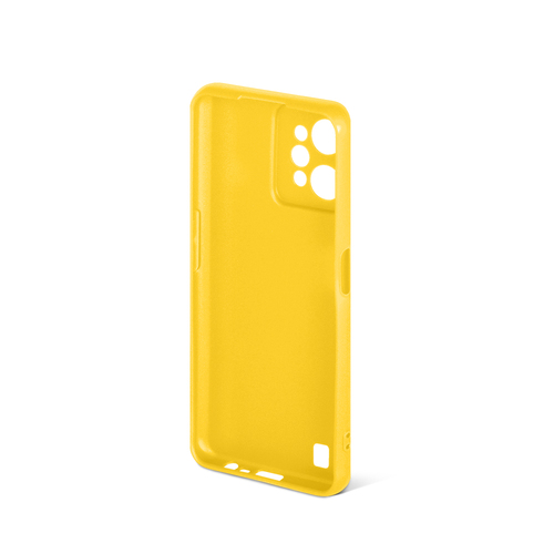 Накладка Realme C31 желтый матовый силикон DF - 2