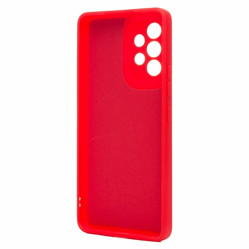 Накладка Samsung A53 красный с защитой камеры Silicone Case Full без лого - 3