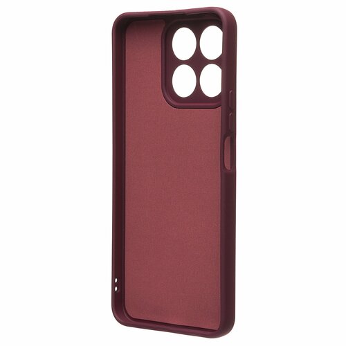 Накладка Huawei Honor X8a бордовый Silicone Case Full без лого - 3