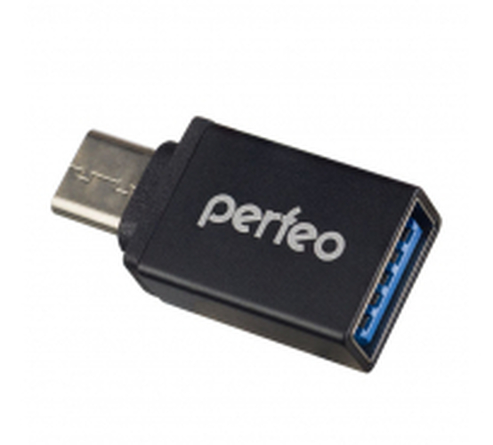 Переходник OTG Type-C - USB 3.0 Perfeo PF-VI-O008 черный