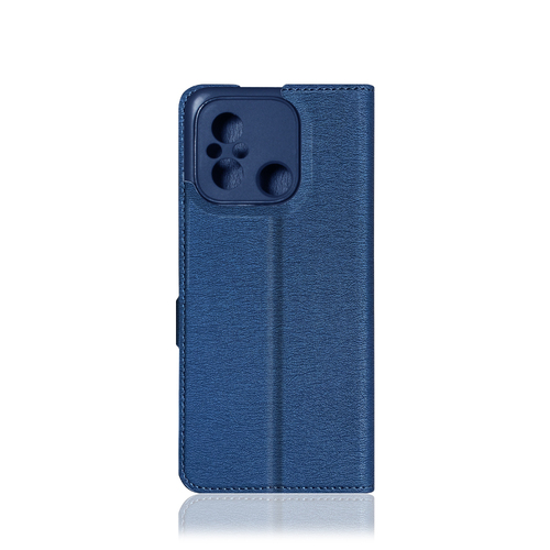 Чехол-книжка Xiaomi Poco C55/Redmi 12C синий горизонтальный DF - 2