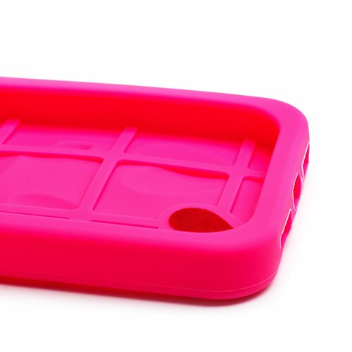Накладка Apple iPhone 11 Pro ярко-розовый силикон Love серия Сердечки - 7