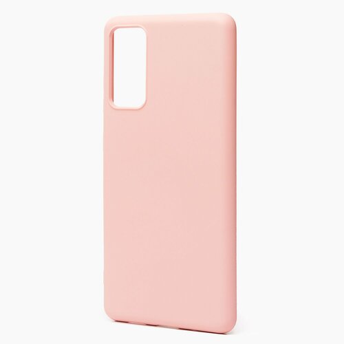Накладка Samsung S20 FE светло-розовый Silicone Case Full без лого - 2