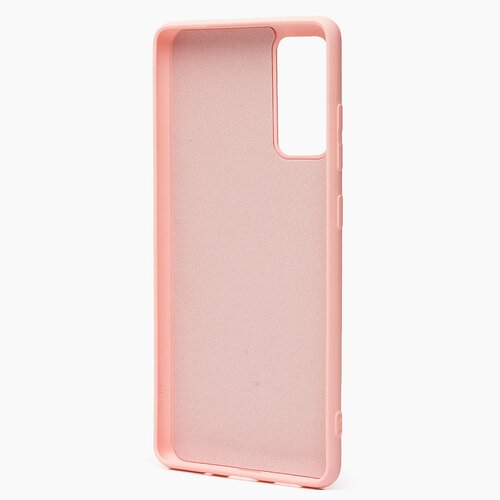 Накладка Samsung S20 FE светло-розовый Silicone Case Full без лого - 3